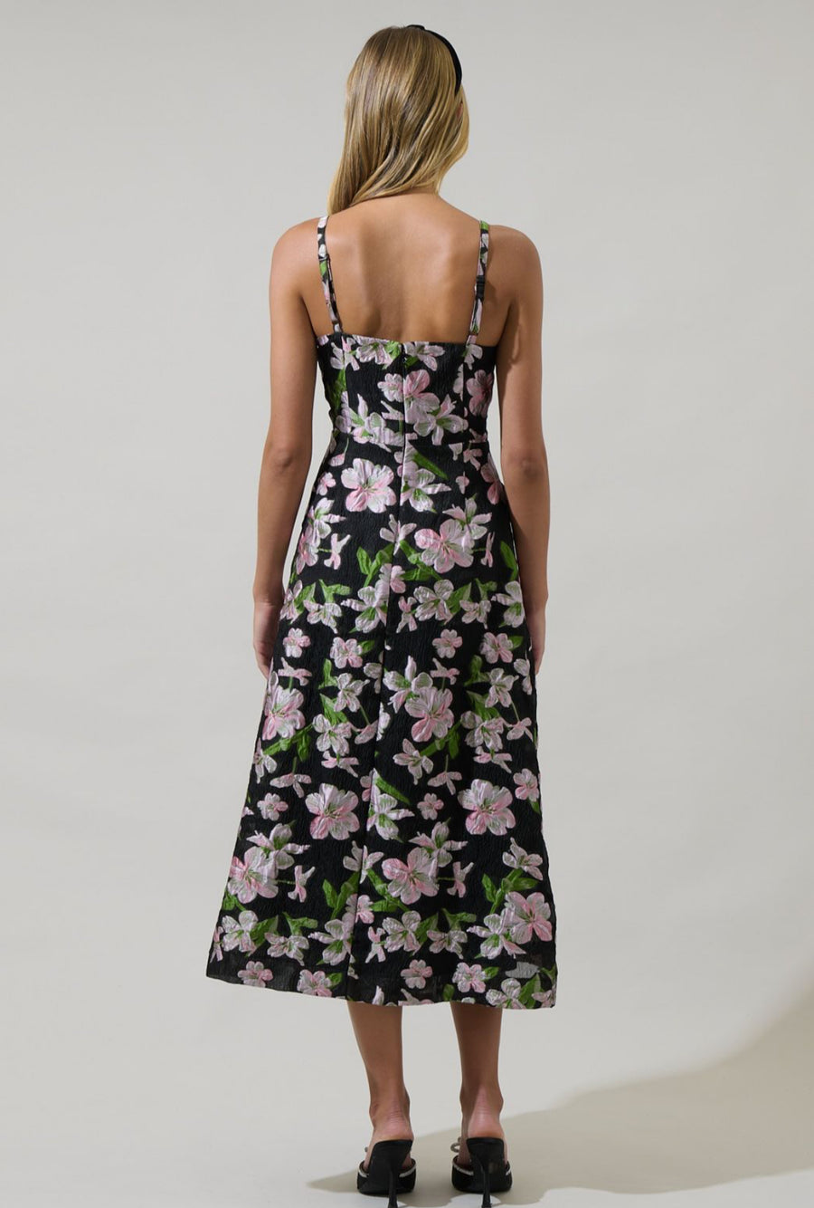 Elsinore Floral Pleated Midi Dress