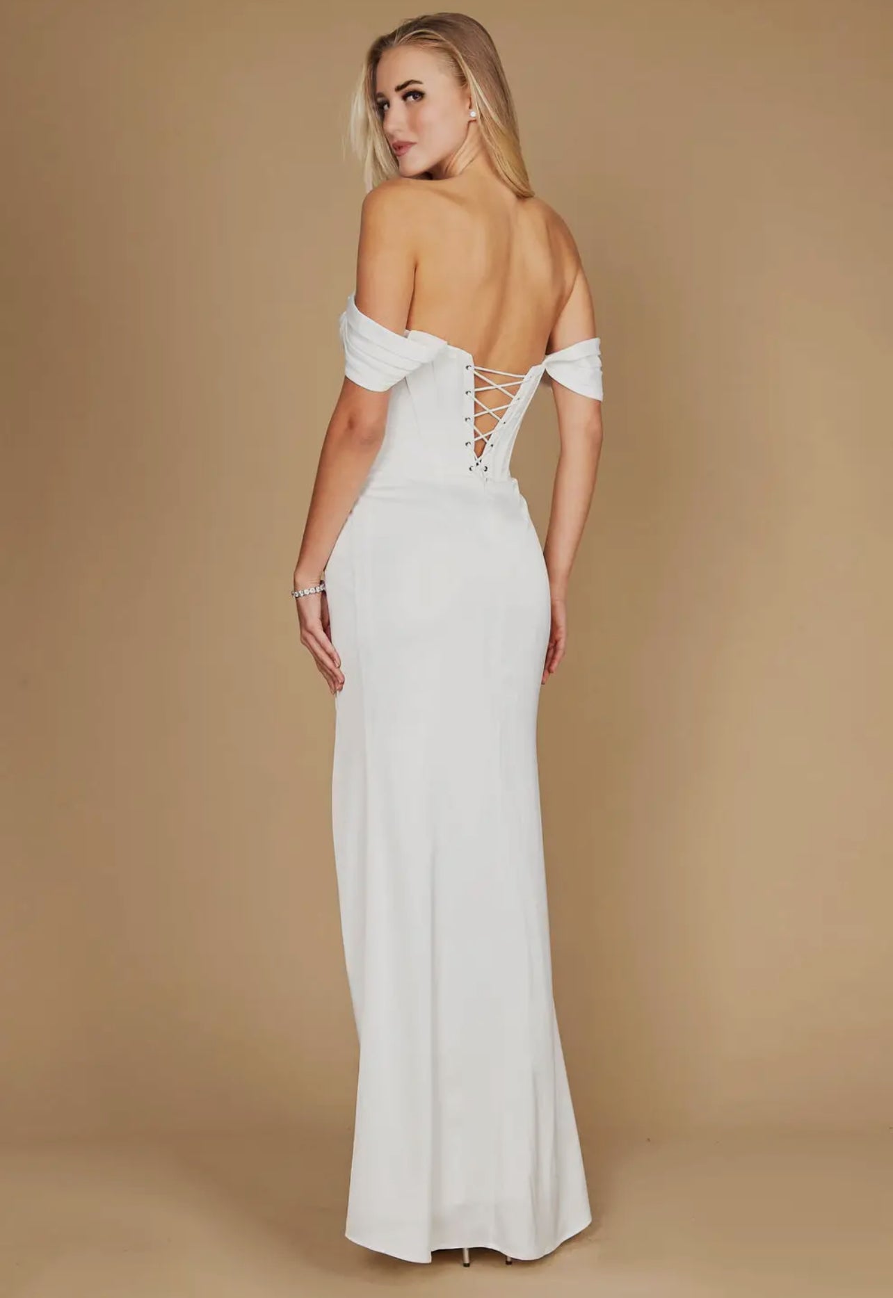 Annastasia satin corset Bride Gown