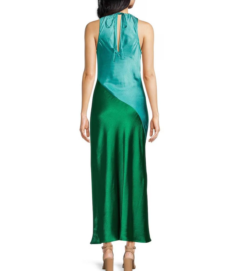Blue Green Kavela color Block dress Tabu Knits Boutique Blue Green Kavela color Block dress Tabu Knits Boutique