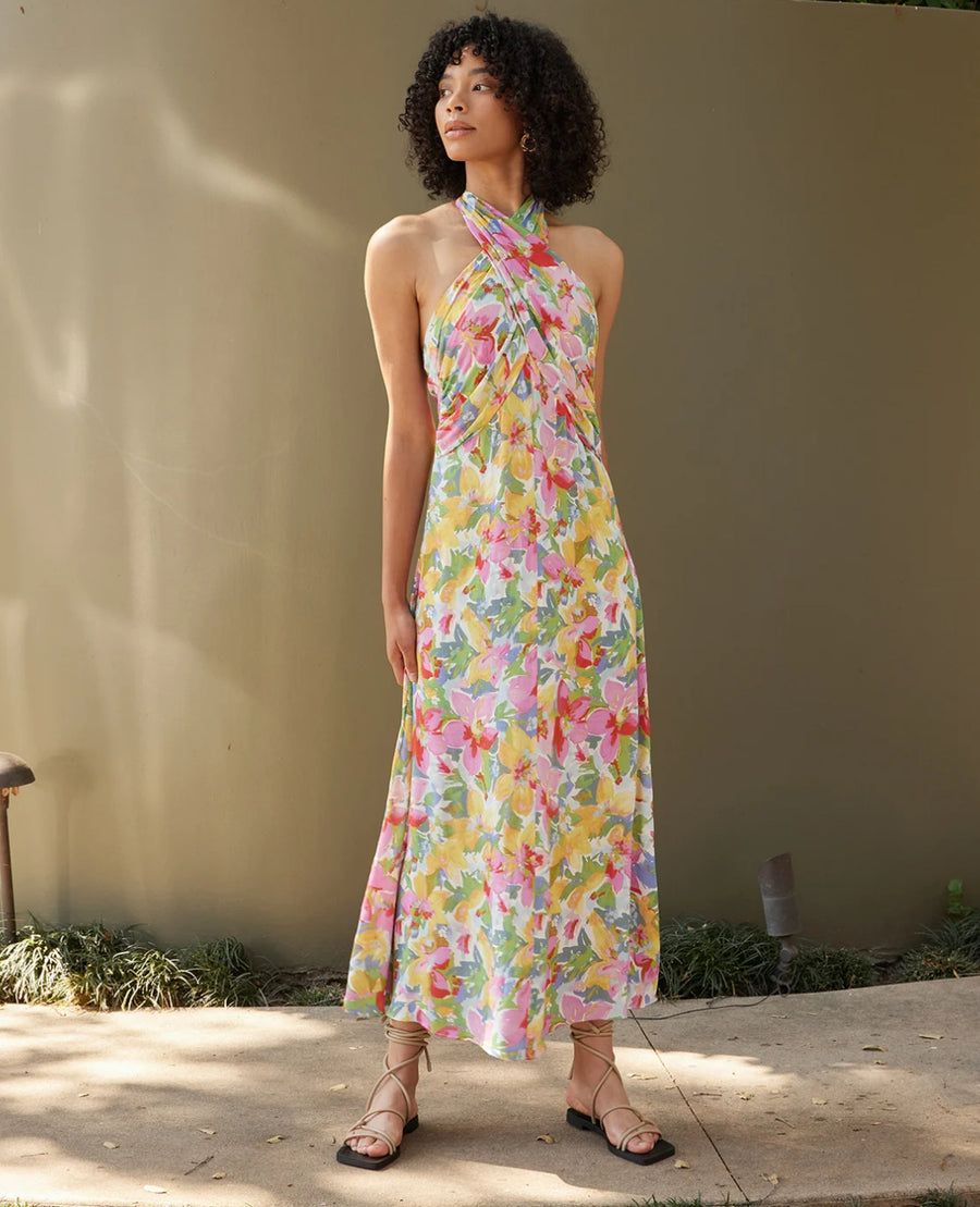 Floral Halter Dress