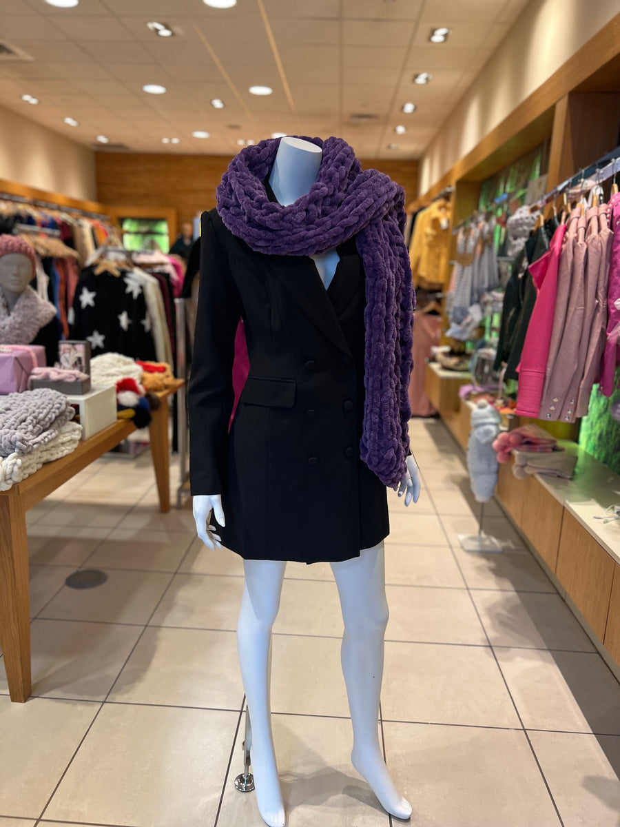 Purple Tabu Knits Scarf